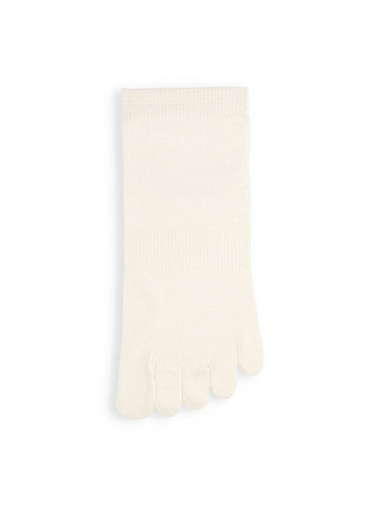 【絹肌Labo】シルク混 五本指ショートソックス / 22.5-24.5cm