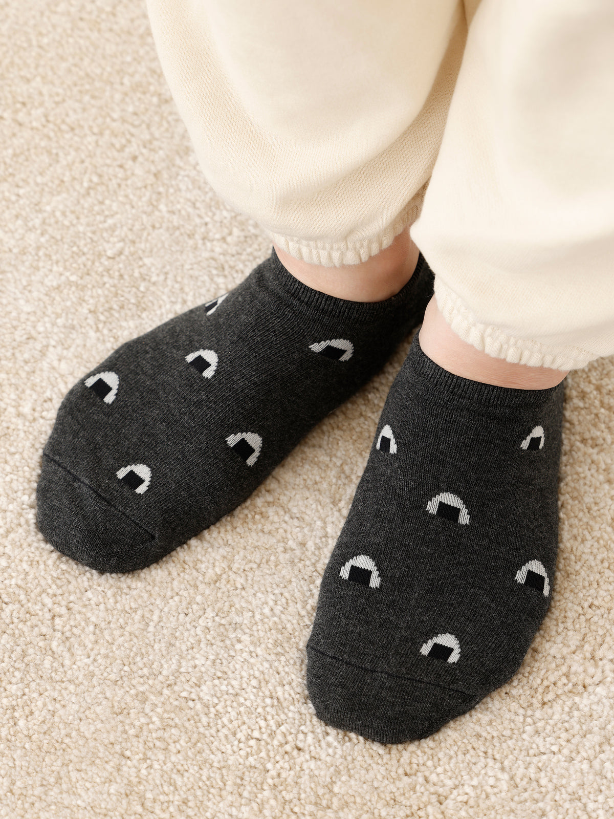 【おおきめサイズ】WEB限定 お弁当柄スニーカー丈ソックス / 24.5-26.5cm