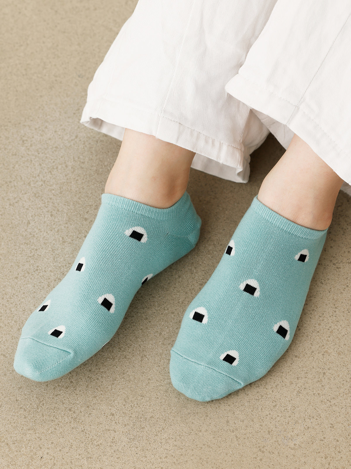 【おおきめサイズ】WEB限定 お弁当柄スニーカー丈ソックス / 24.5-26.5cm