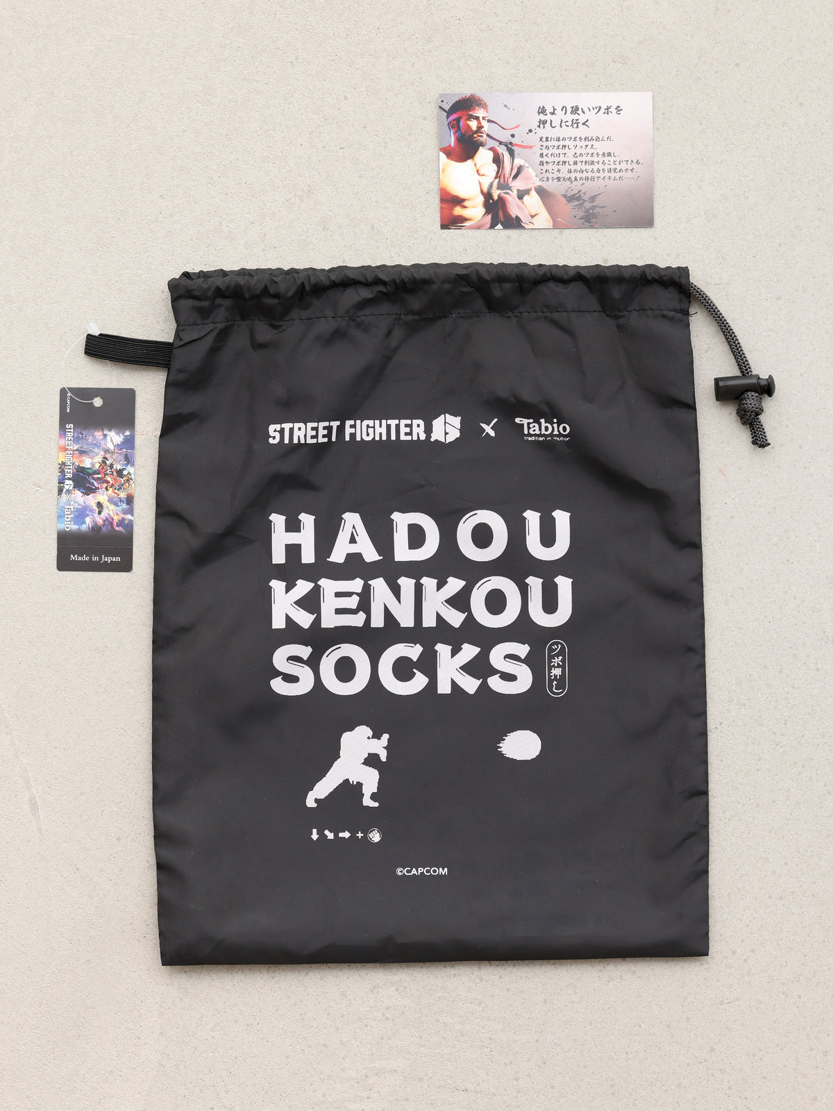 【STREET FIGHTER×Tabio】波動健康ツボ押し5本指セット / 25-27cm