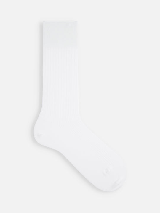 【最高級綿スビンゴールド】メンズ 4×1リブソックス / 25-27cm