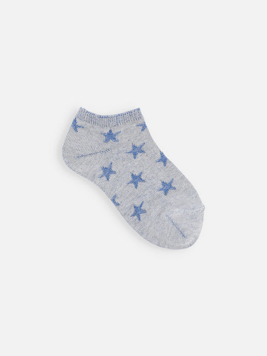 【キッズ】星柄リンクススニーカー丈ソックス / 16-18cm
