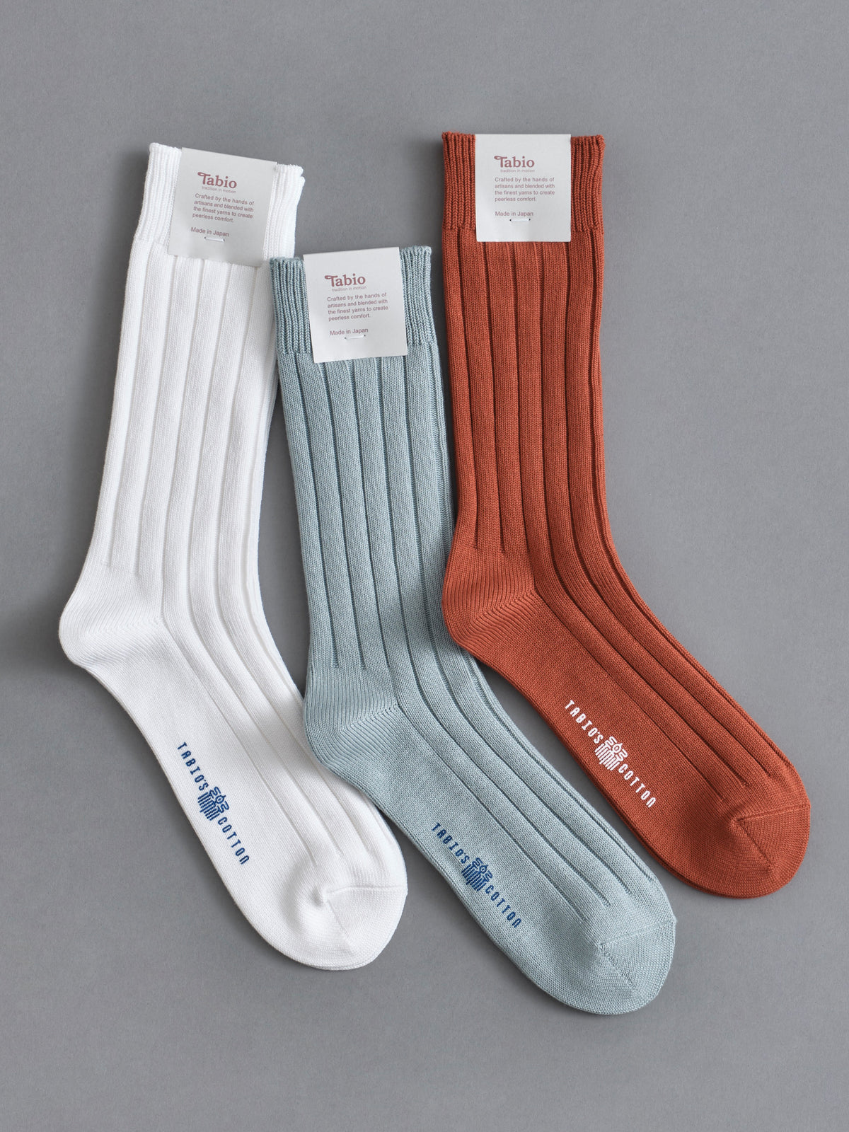 【WEB限定】TABIO'S COTTON 太リブレギュラーソックス / 25.0-27.0cm