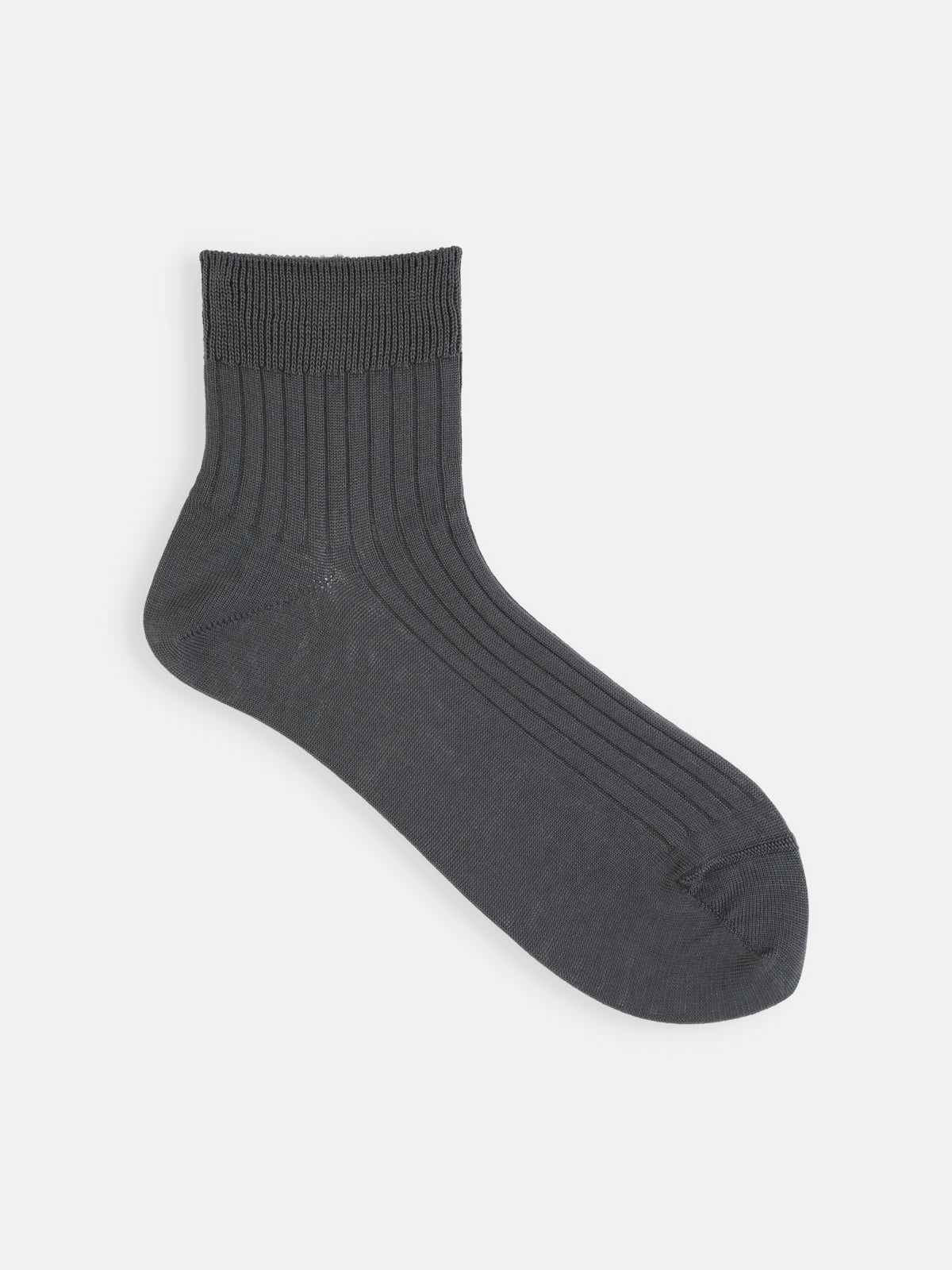 【綿100%】さらっと快適リブショートソックス / 23-24cm