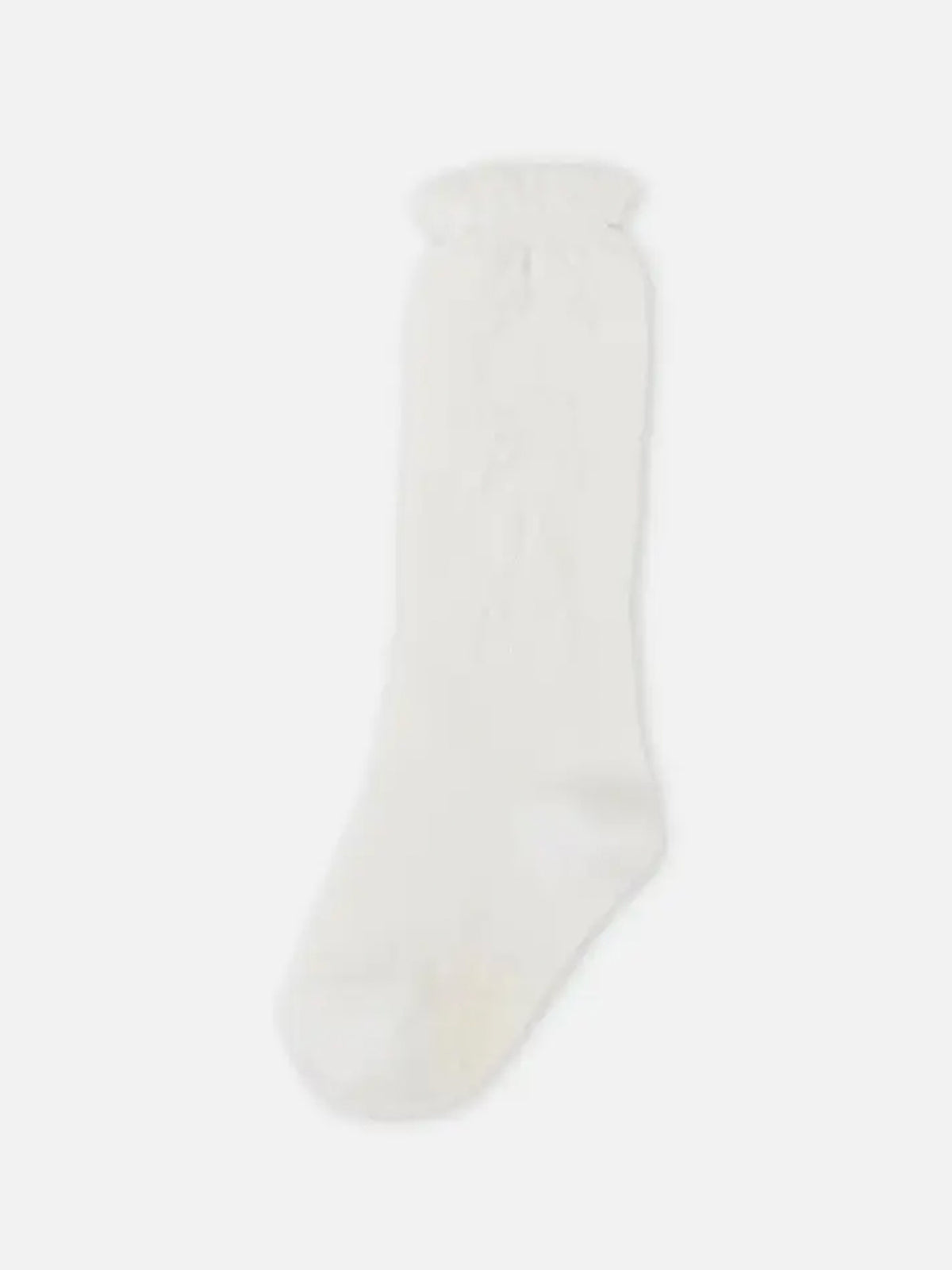 【キッズ】フロートリボン柄ハイソックス 滑り止め付 / 13~15cm