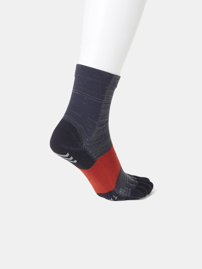 レーシングラン五本指メリノクルー丈ソックス / 25-27cm