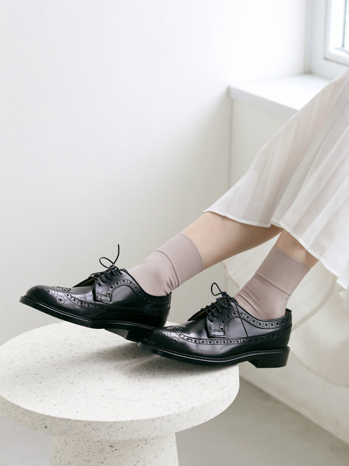 【定番】ソフトナイロン無地ショートソックス