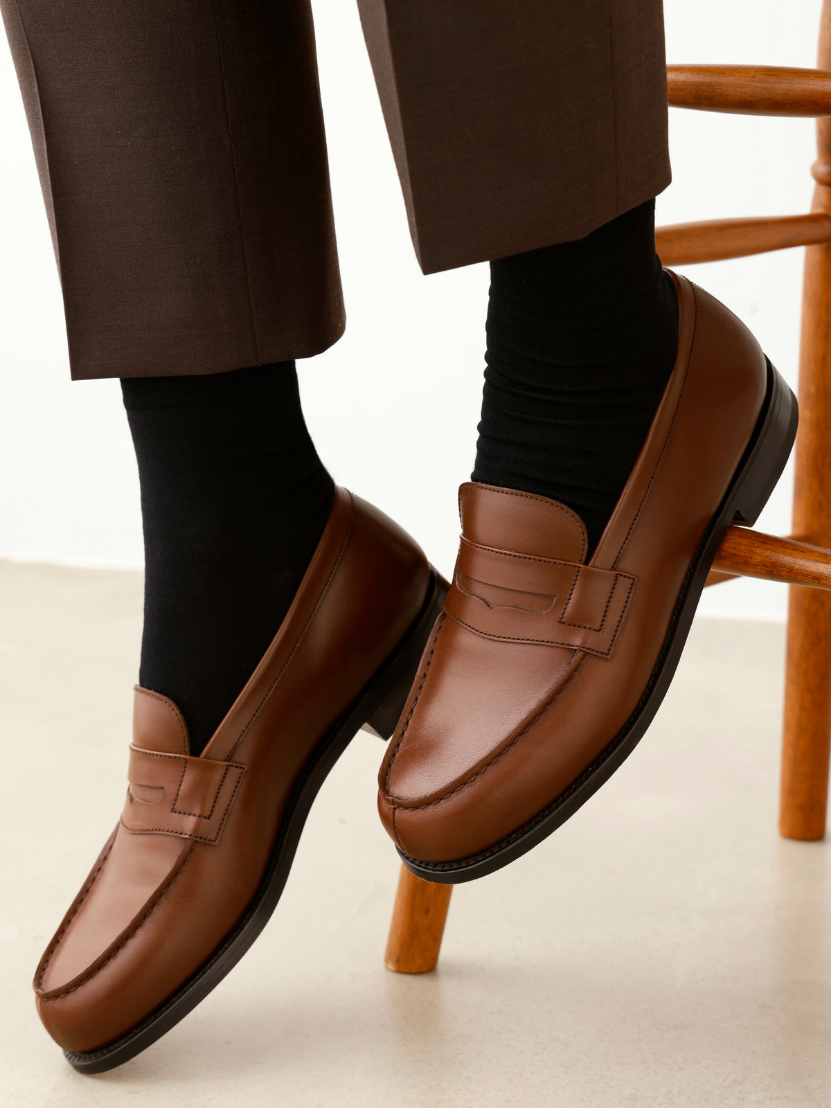 【Tabio MEN】ピマコットンブレンド無地ドレスショートソックス