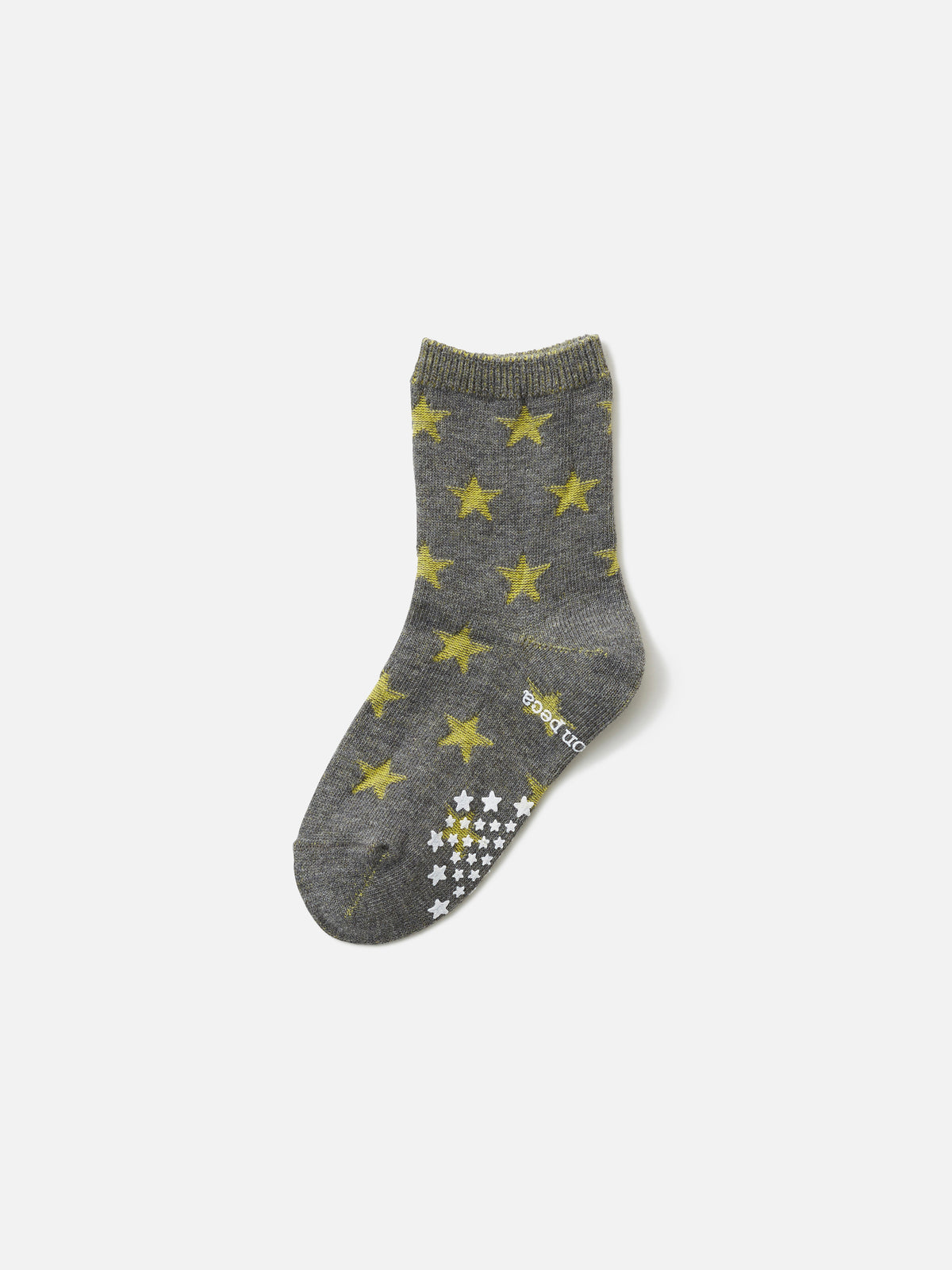 【キッズ】星柄リンクスソックス 滑止め付き / 13-15cm
