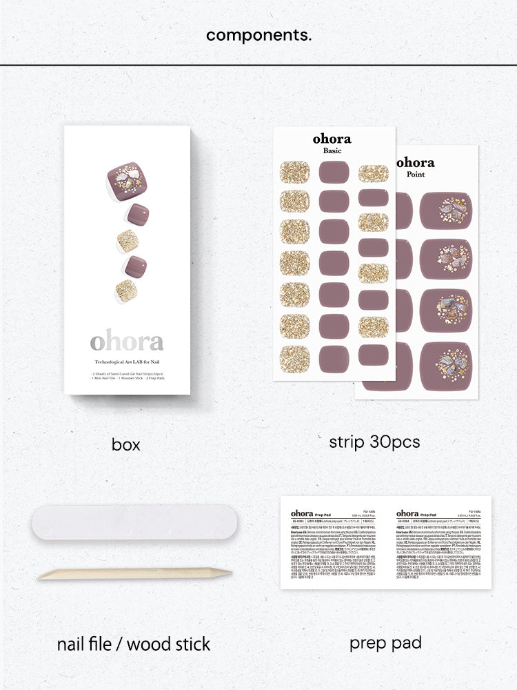 【通常価格より20%OFF】ohora(オホーラ)×靴下屋 WEB限定セット <グレー>
