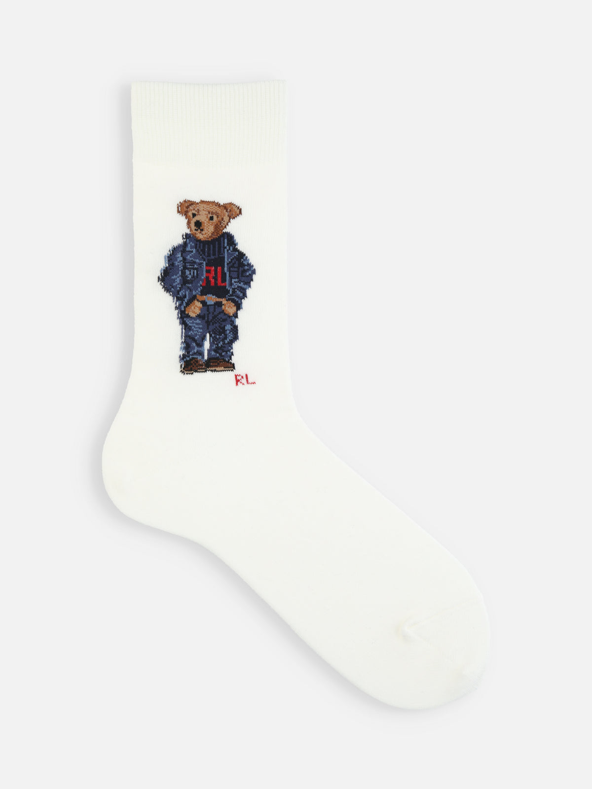 【MEN】POLO デニムベアレギュラー丈ソックス