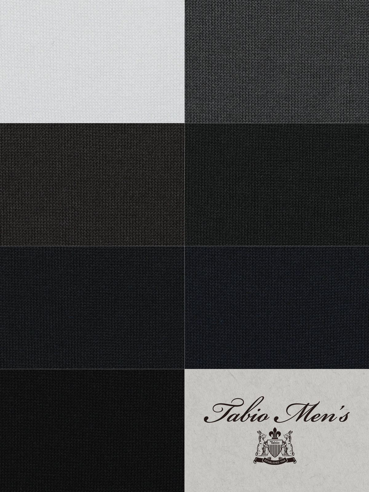 【Tabio MEN】連続シルケット無地ソックス(27.0~29.0cm)