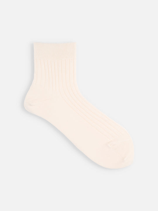 【綿100%】さらっと快適リブショートソックス / 23-24cm