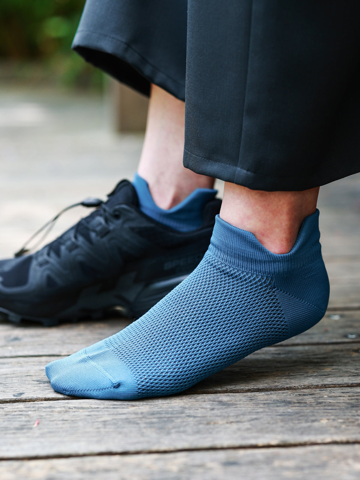 【Tabio MEN】DRYメッシュダブルガードスニーカー丈ソックス