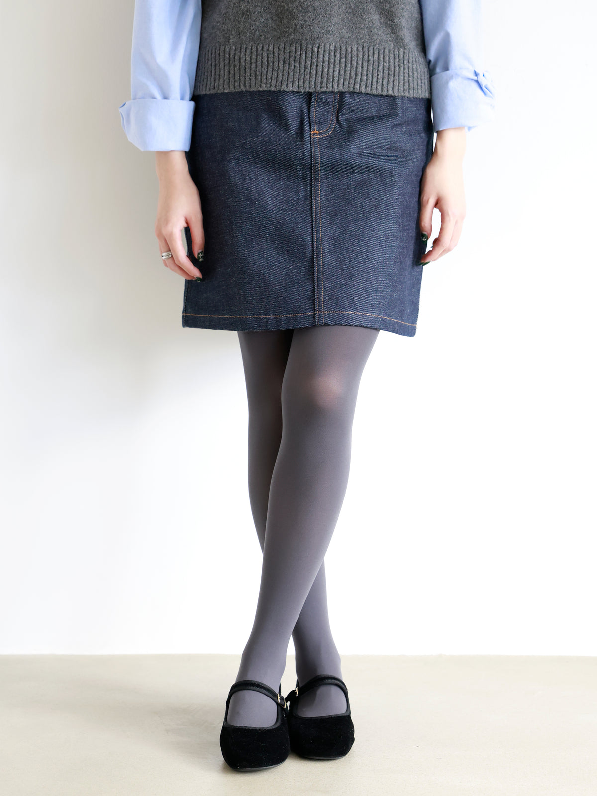 【ほどよく透けて、ちょうどいい】60デニール プレミアムタイツ /M-Lサイズ