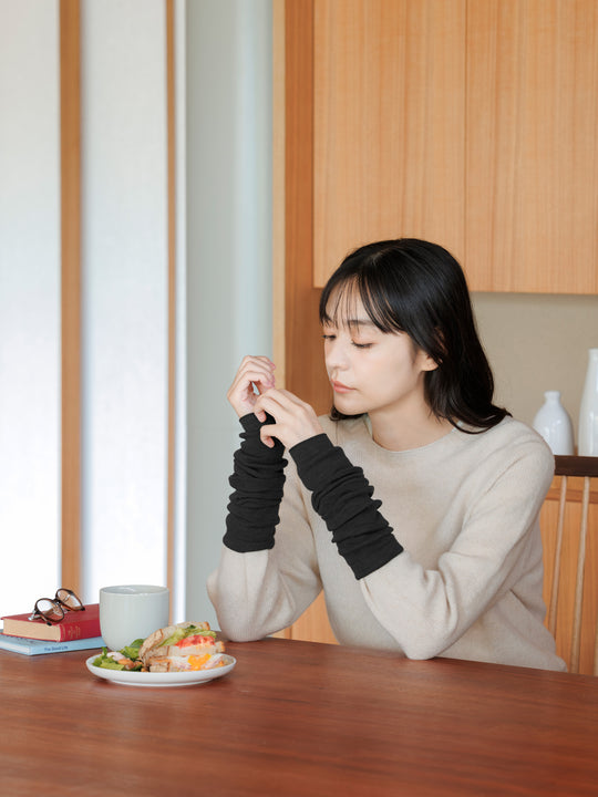 【温脚Labo】光電子×ウール混 2WAYウォーマー