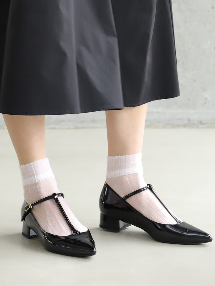 クレープショートソックス