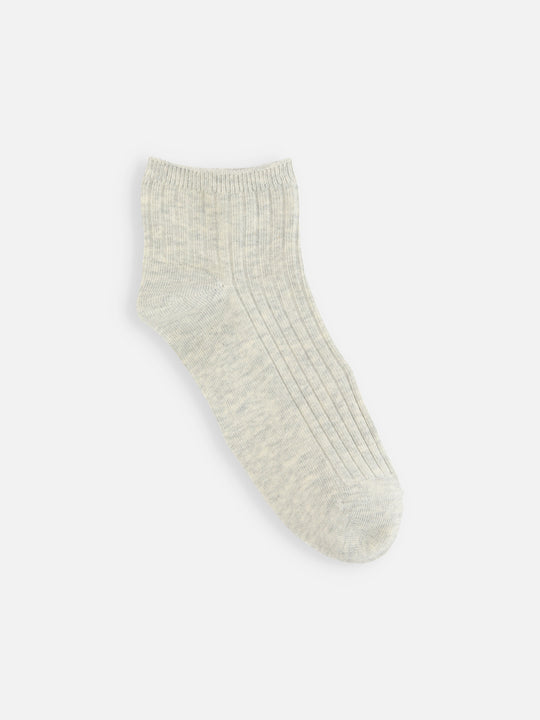 【ジュニアサイズ】 蛍光リブショートソックス / 22-24cm