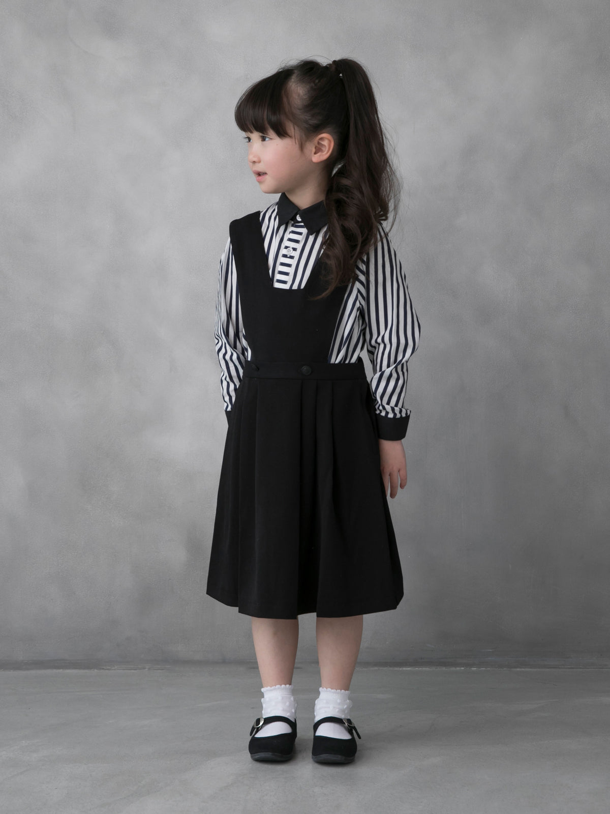 【キッズ】チュールドット柄ショートソックス / 19-21cm