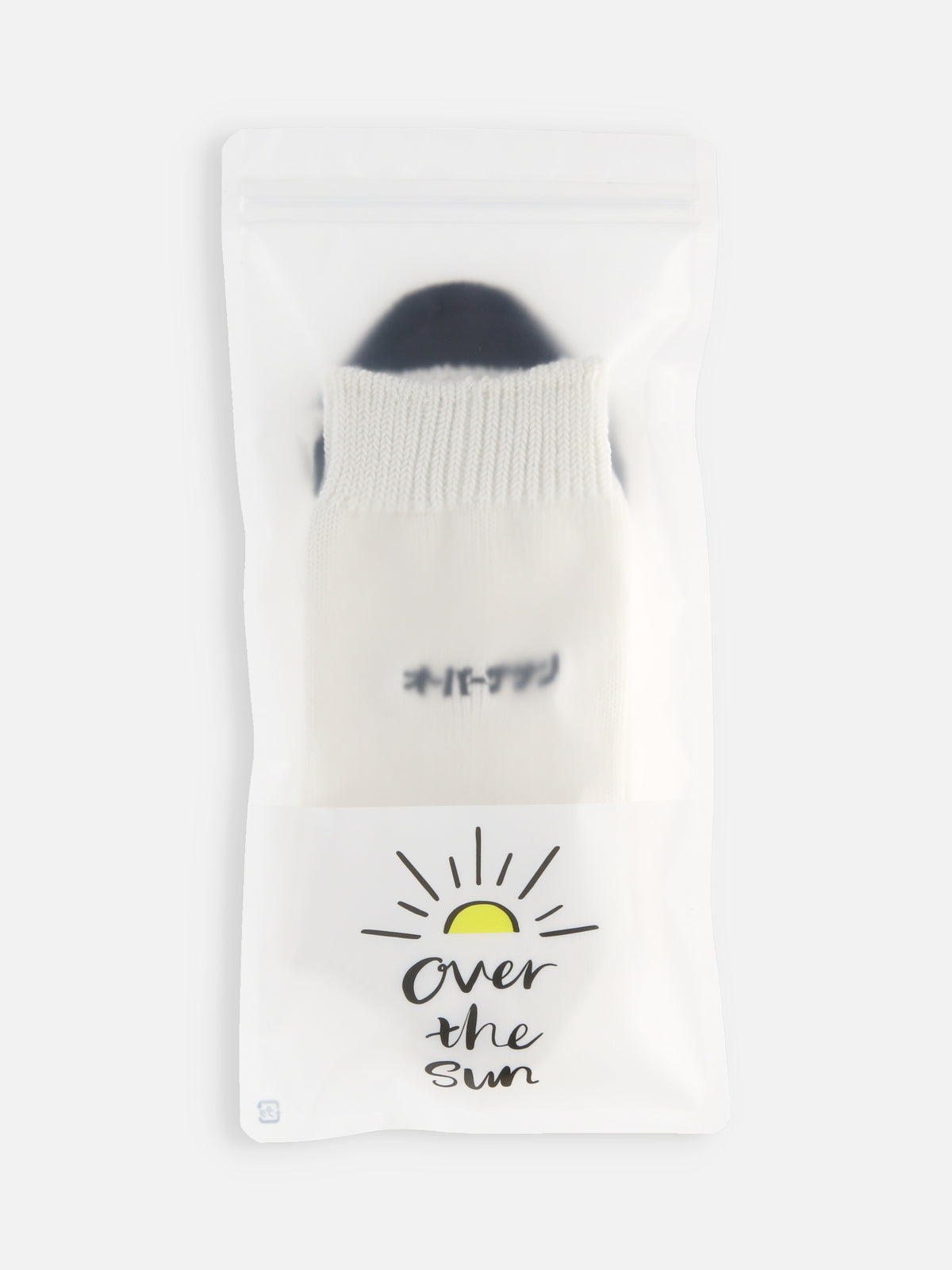 OVER THE SUN × Tabio カタカナロゴ刺繍ソックス(23.0~25.0cm)