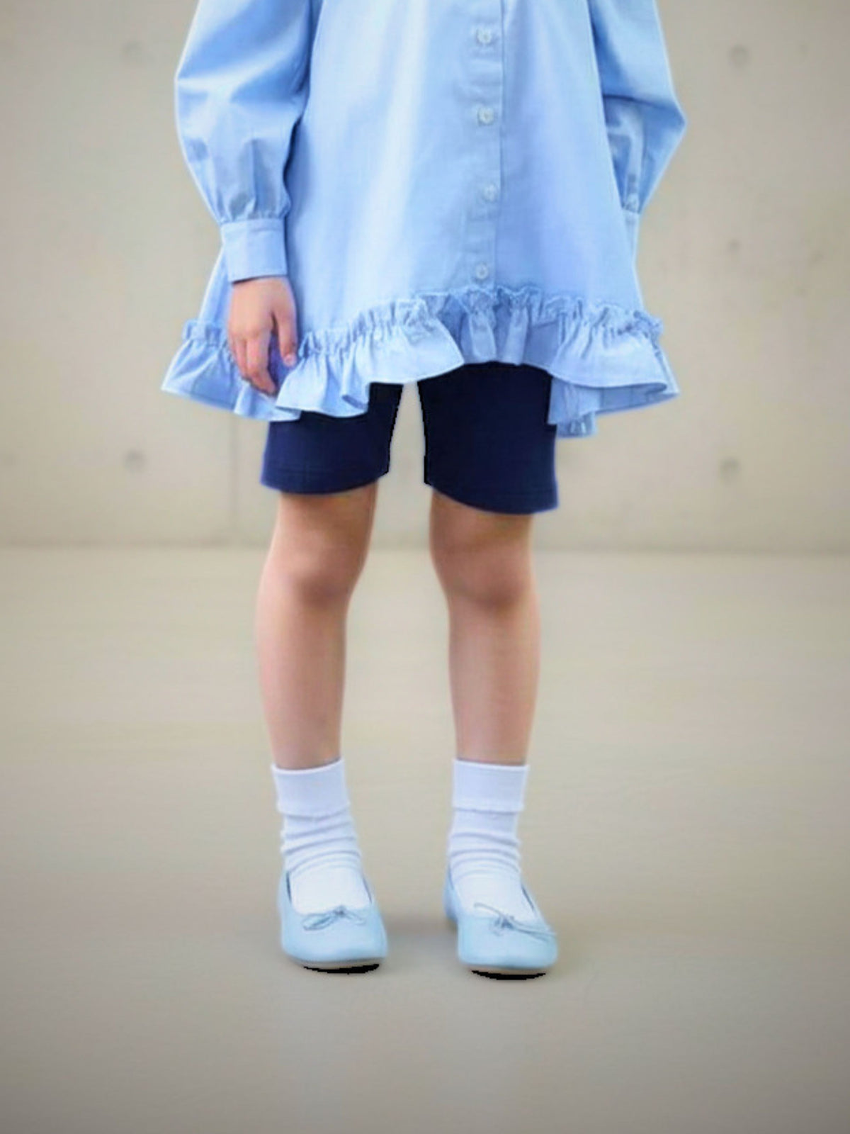 【キッズ】 綿折り返しピコフリルソックス / 16-18cm