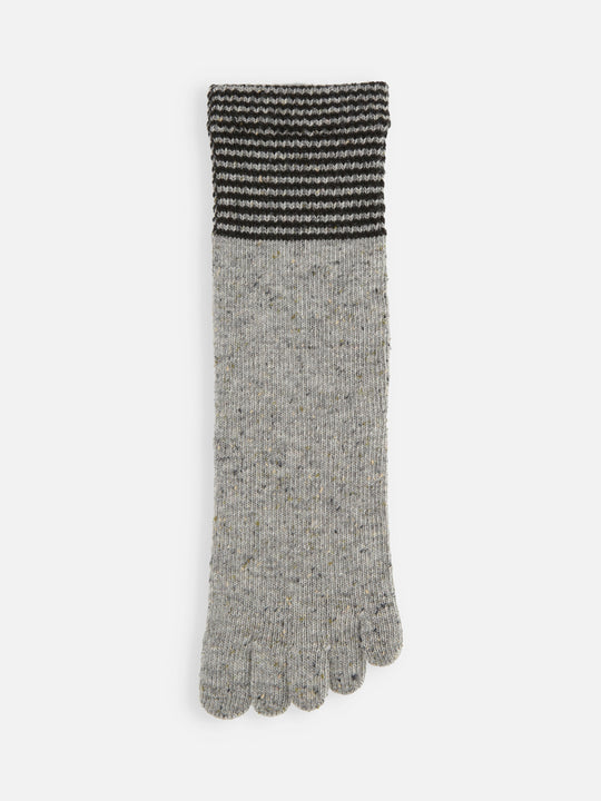 【Tabio MEN】WOOLネップ五本指ソックス