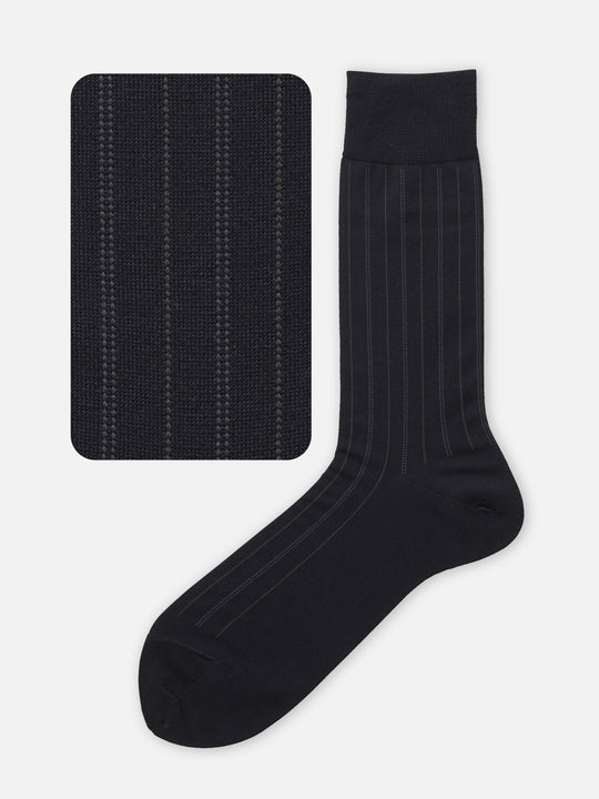 【Tabio MEN】【定番】チョークストライプ柄ソックス(27.0~29.0cm)