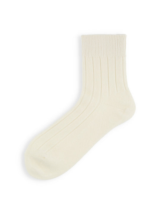 【Tabio MEN】PURE WOOLワイドリブショートソックス