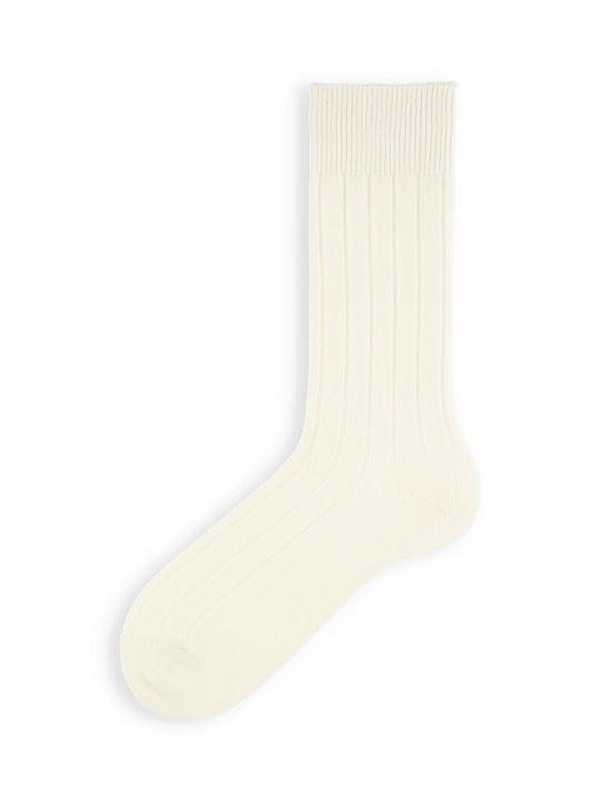 【Tabio MEN】PURE WOOLワイドリブソックス(25.0〜27.0cm)