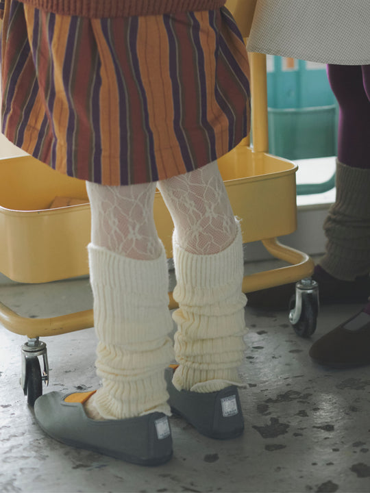【キッズ】SIZE FREE リブレッグウォーマー