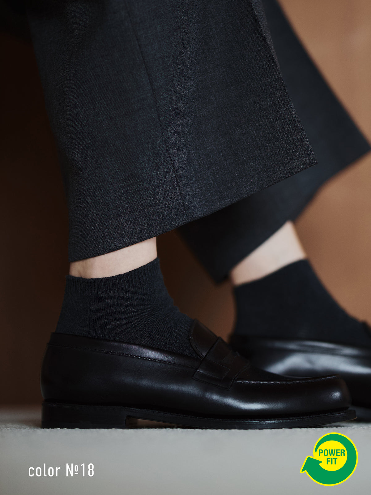 【Tabio MEN】パワーフィットスニーカー丈ソックス