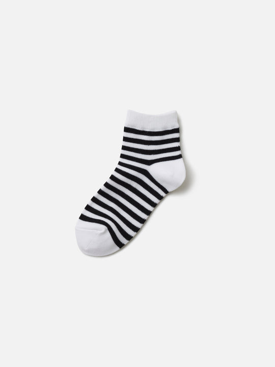 【キッズ】ボーダーショートソックス / 19-21cm