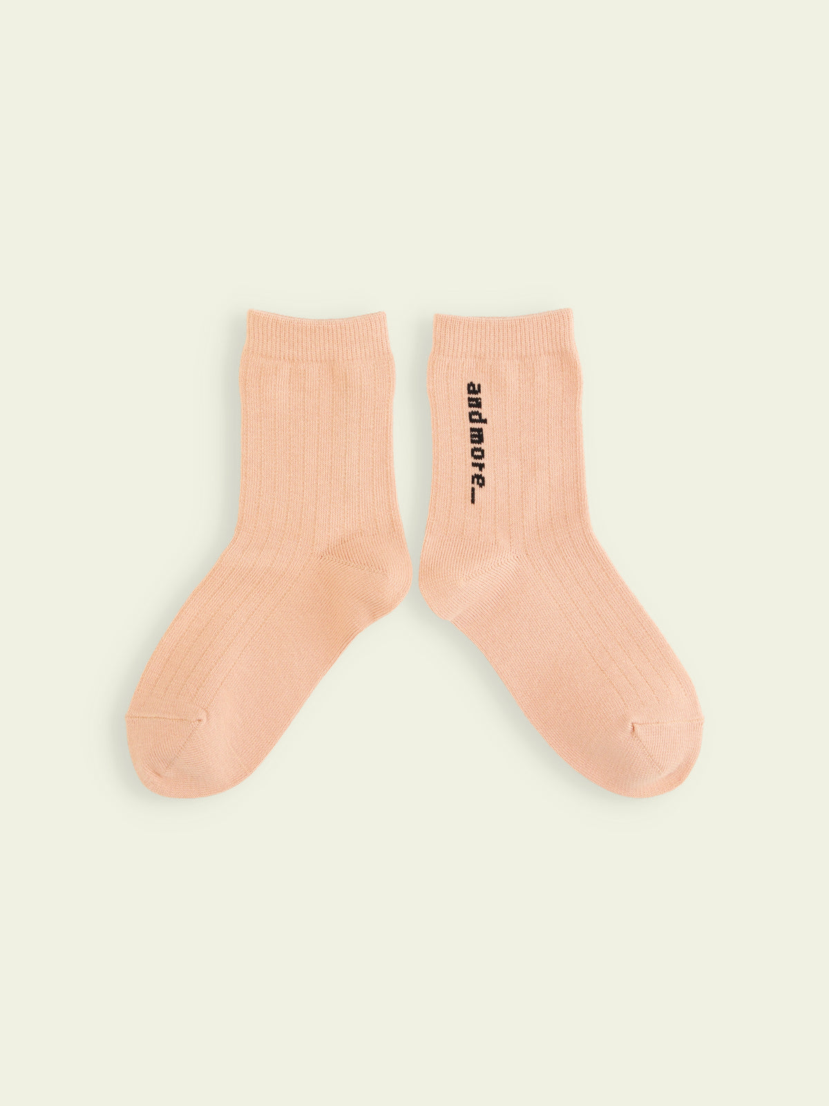 【3足1,485円】キッズ リブ風ロゴショートソックス / 13-15cm