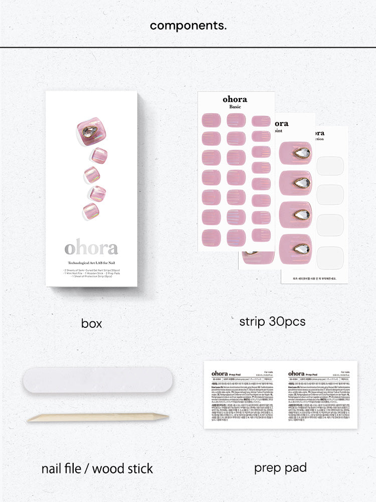 【通常価格より20%OFF】ohora(オホーラ)×靴下屋 WEB限定セット <ピンク>