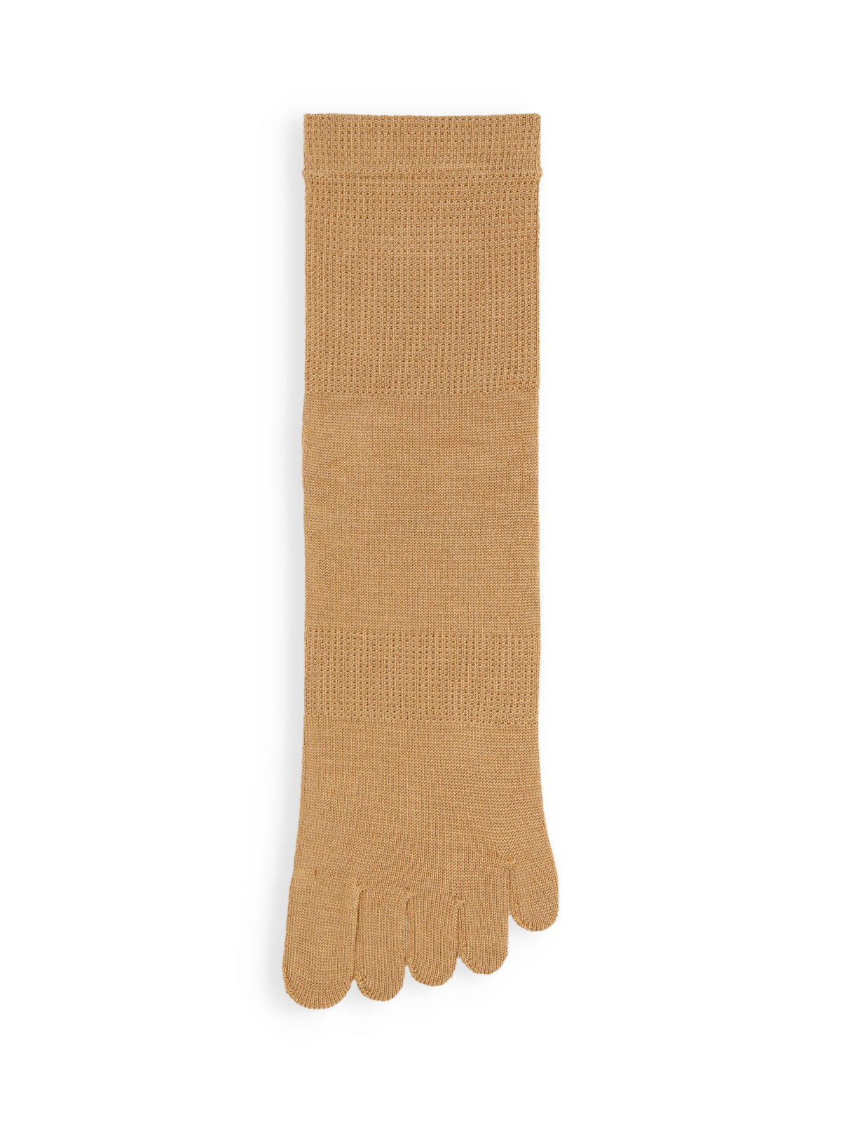 【絹肌Labo】シルク混 五本指ソックス / 22.5-24.5cm - ベージュ