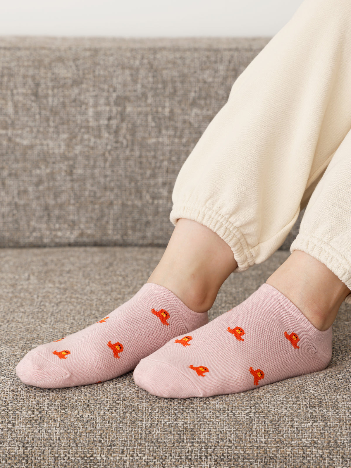 【おおきめサイズ】WEB限定 お弁当柄スニーカー丈ソックス / 24.5-26.5cm