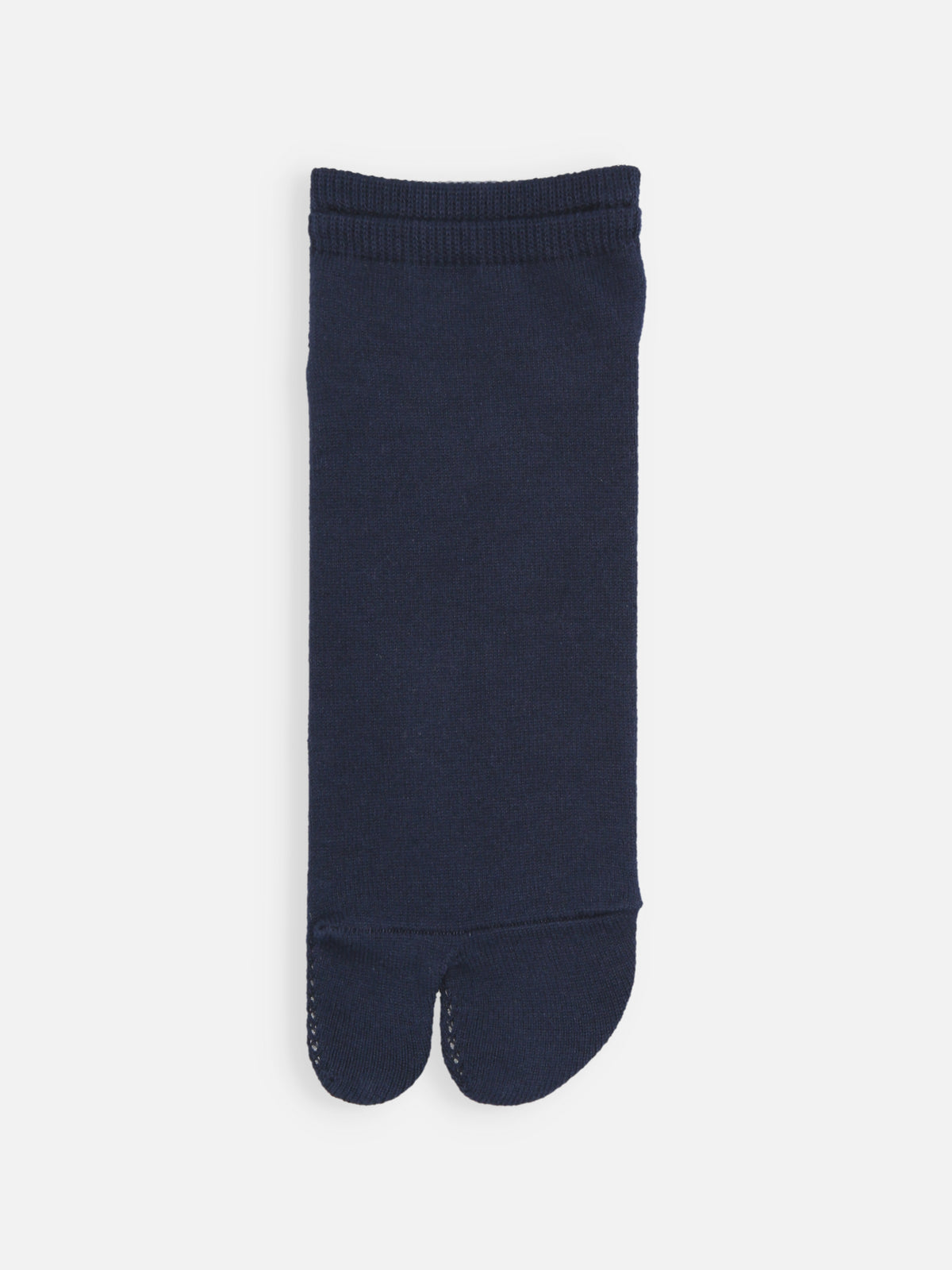 【Tabio MEN】2枚重ね足袋スニーカー丈ソックス - ネイビーソリッド