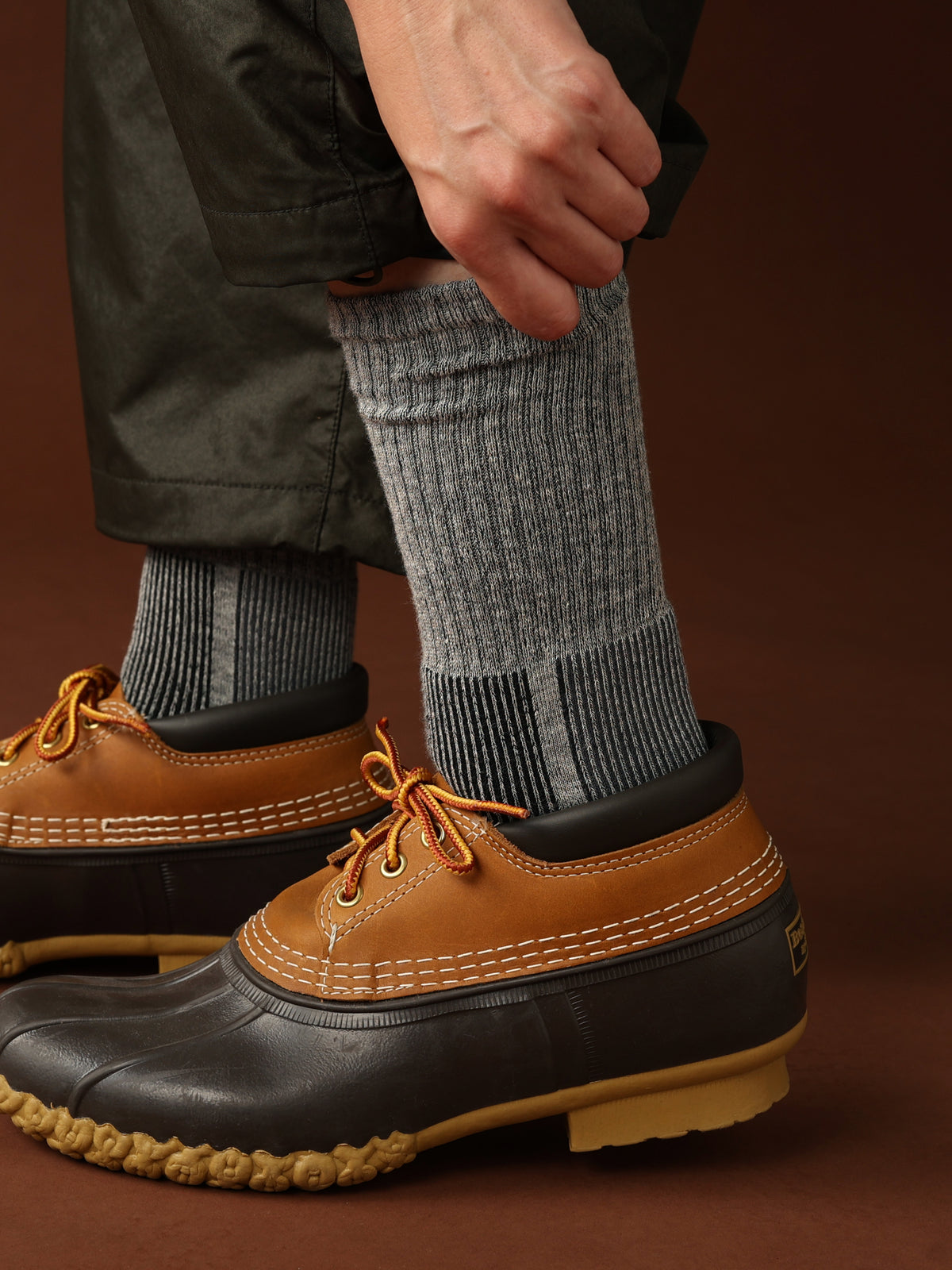 【Tabio MEN】BOOTS SOCKS（ORGANIC COTTON） - GREY