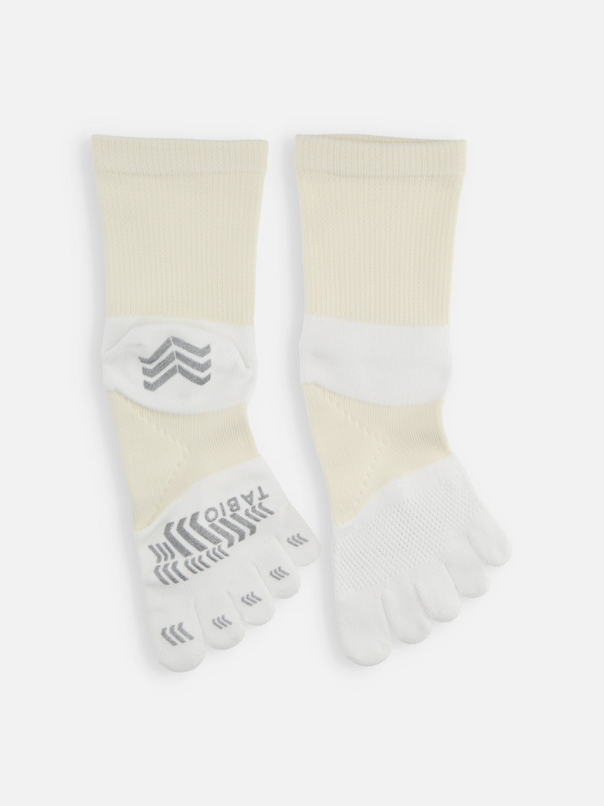 【WEB限定】レーシングラン五本指クルーソックス / 27-29cm - サラシ