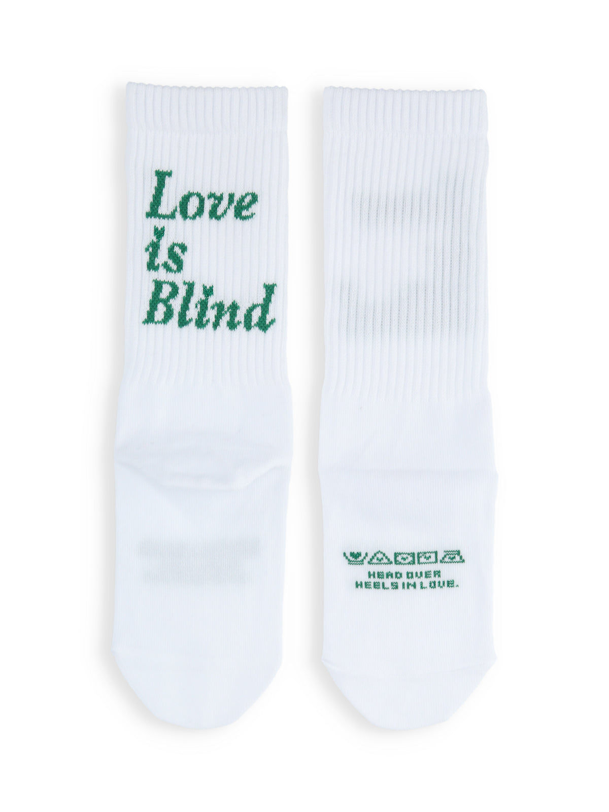 【キッズ】Love is Blindアメリブソックス / 19-21cm - サラシ+グリーン