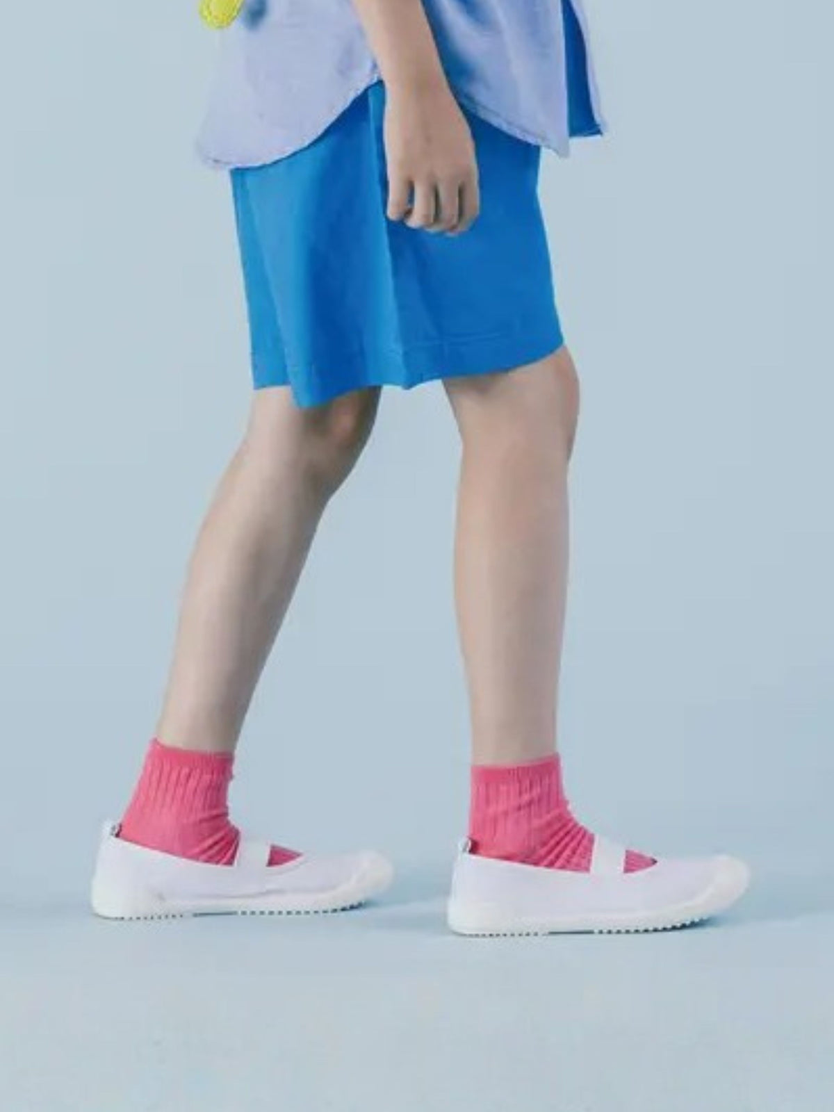 キッズ 表糸綿100％で毛玉が出来にくいショートソックス / 16-18cm - ピンク