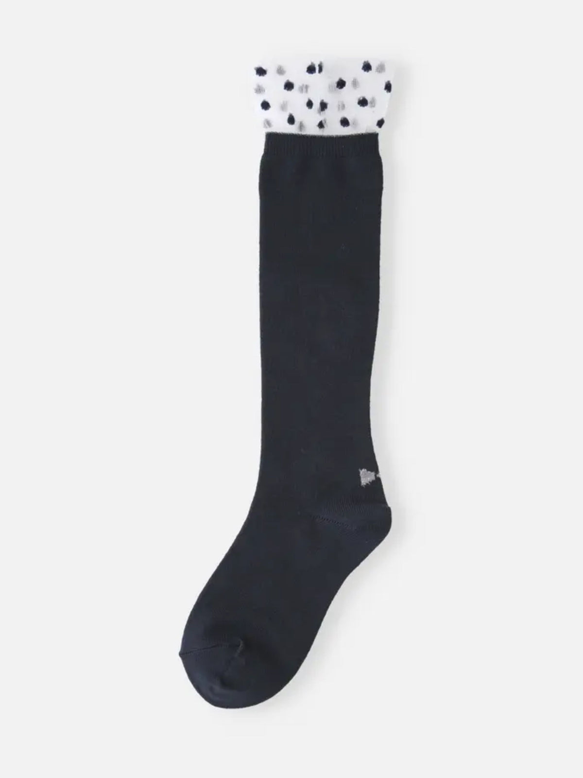 【キッズ】チュールドット柄ハイソックス / 16-18cm