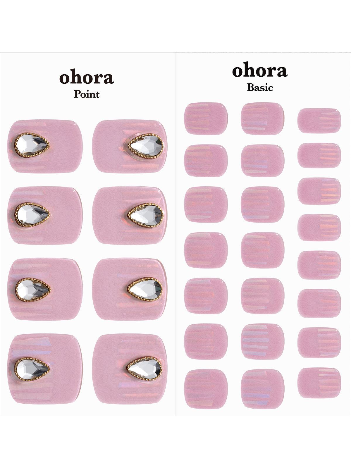【通常価格より20％OFF】ohora(オホーラ)×靴下屋 WEB限定セット ＜ピンク＞