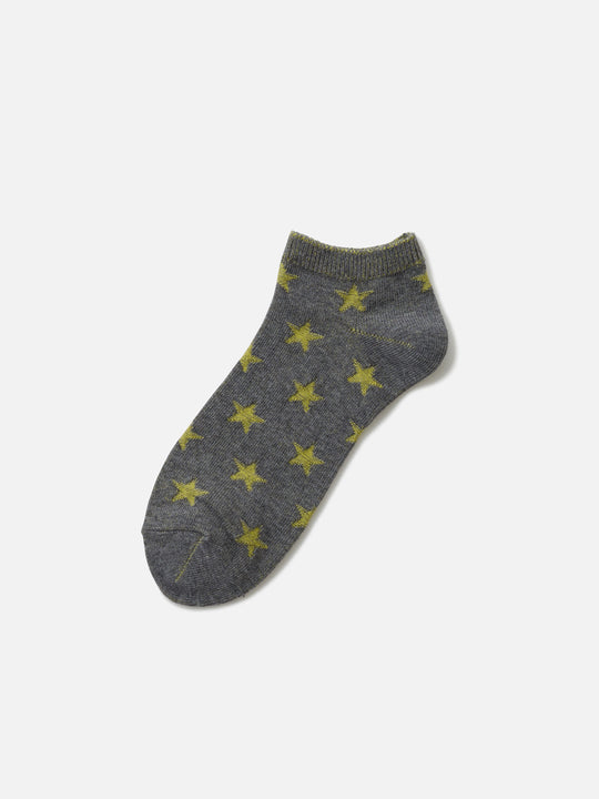 【ジュニアサイズ】 星柄リンクススニーカー丈ソックス / 22-24cm