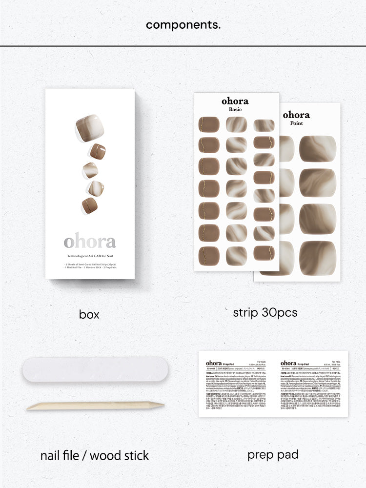 【通常価格より20％OFF】ohora(オホーラ)×靴下屋 WEB限定セット ＜ベージュ＞