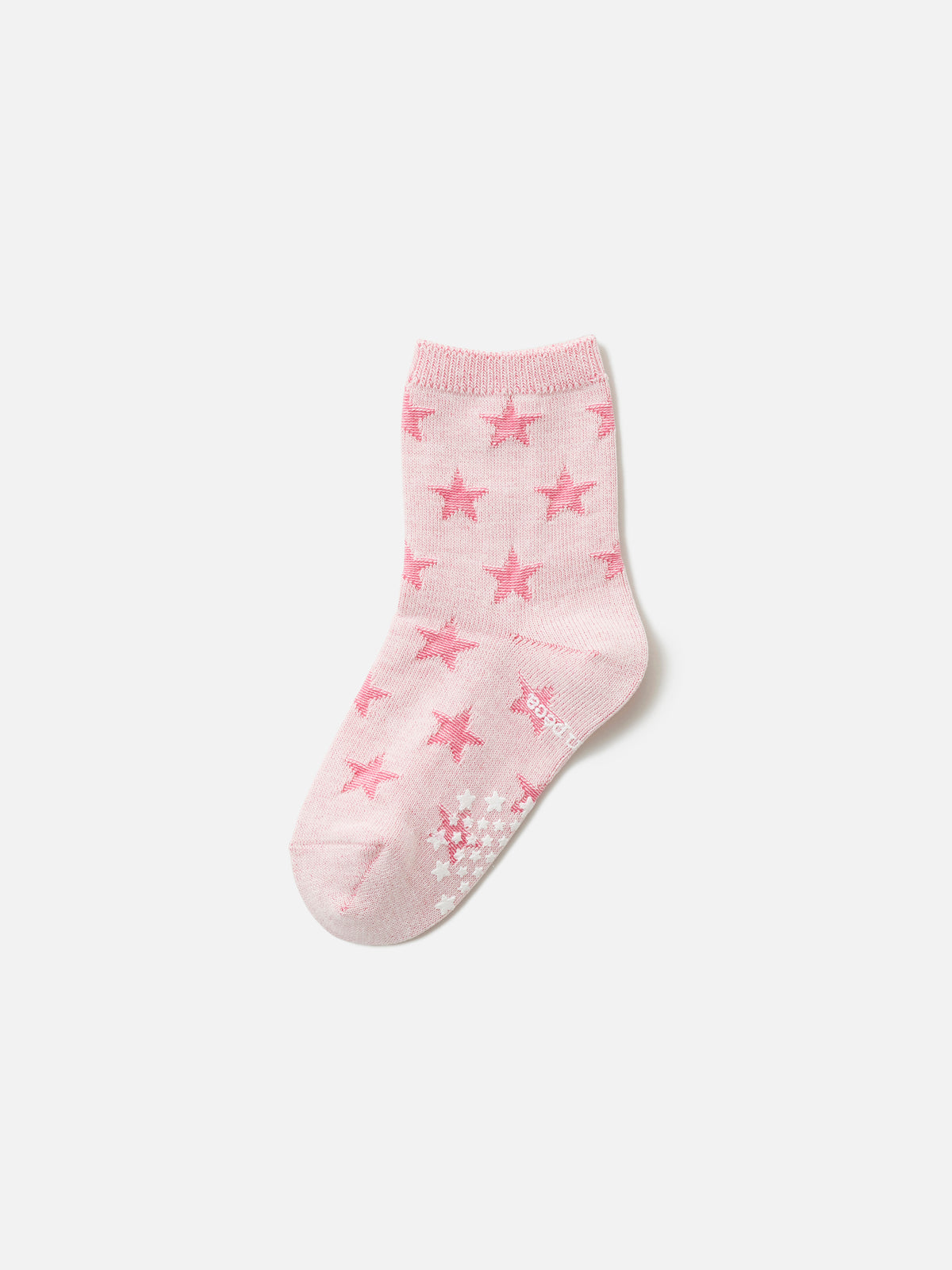 【キッズ】星柄リンクスソックス 滑止め付き / 13-15cm - ピンク