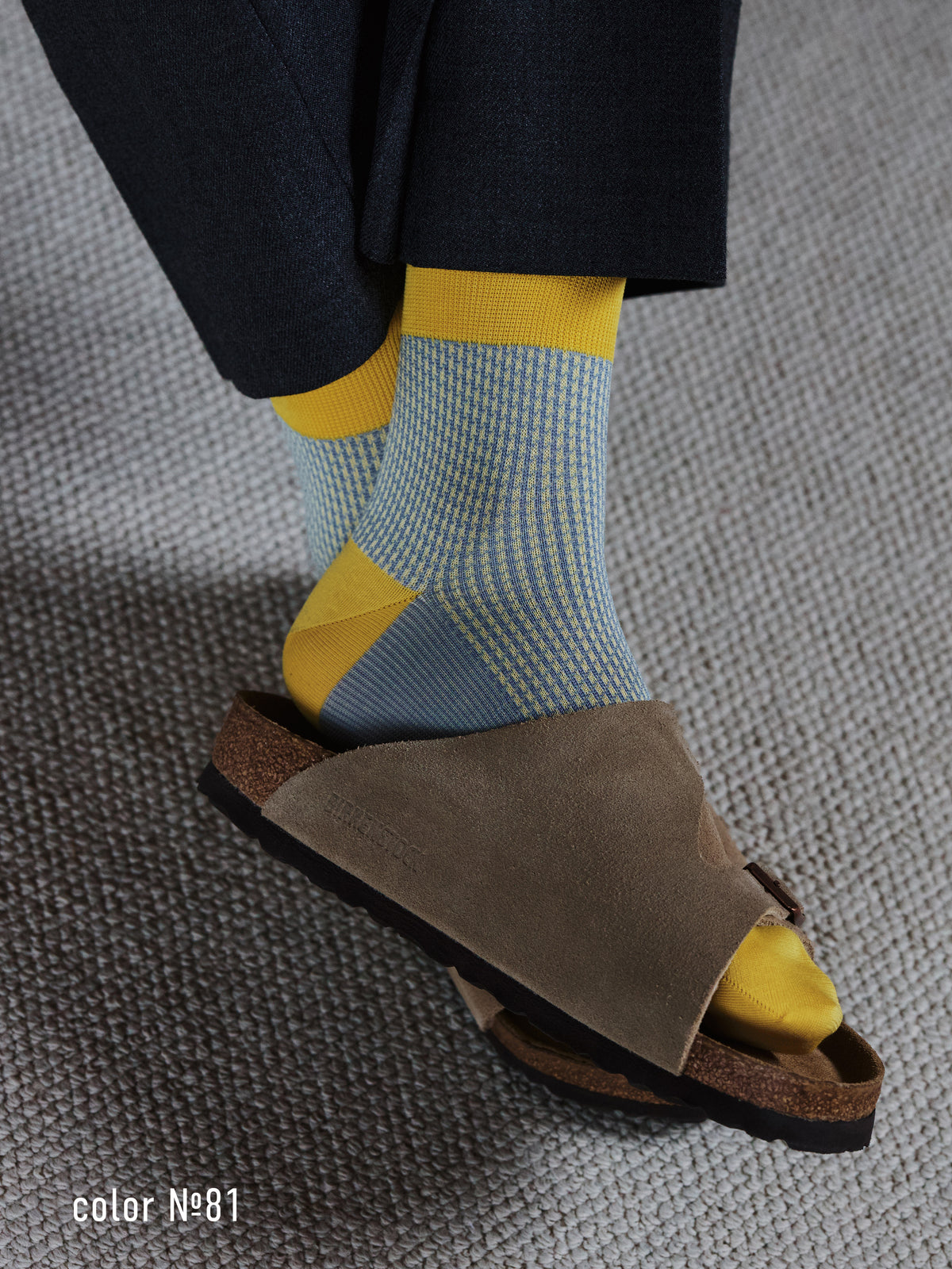 【Tabio MEN】千鳥柄JQショートソックス