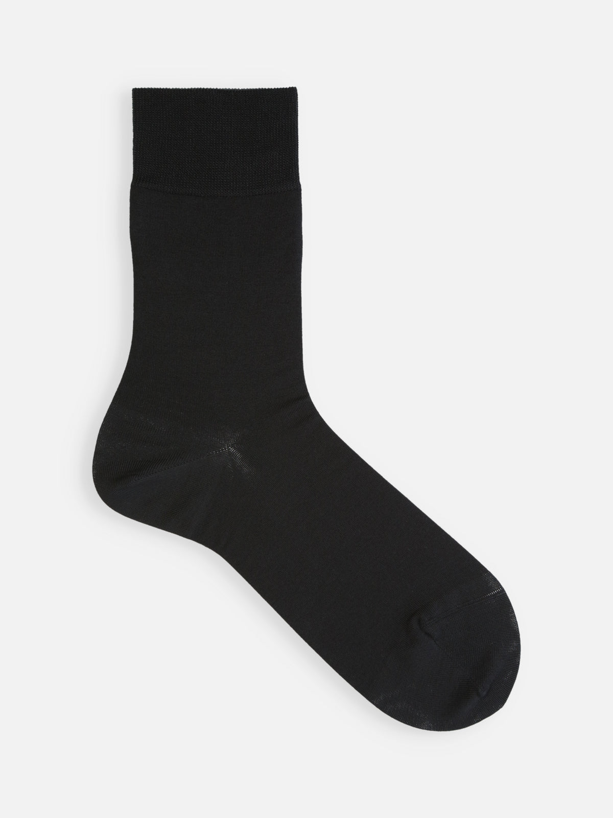 【Tabio MEN】ゴム無し無地ソックス(25.0〜27.0cm) - ブラック
