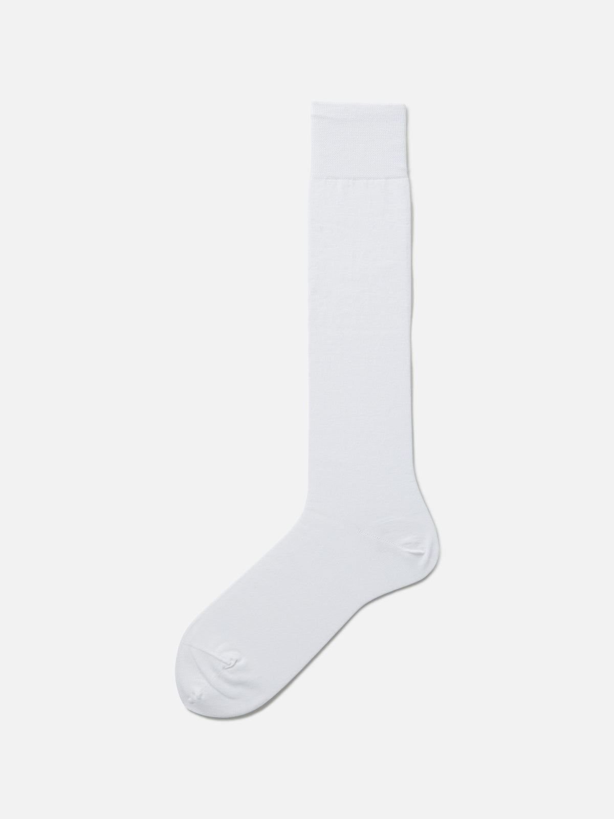 【Tabio MEN】＜冠婚葬祭にも＞ピマコットンブレンド無地ロングホーズ(27.0～29.0cm) - サラシ