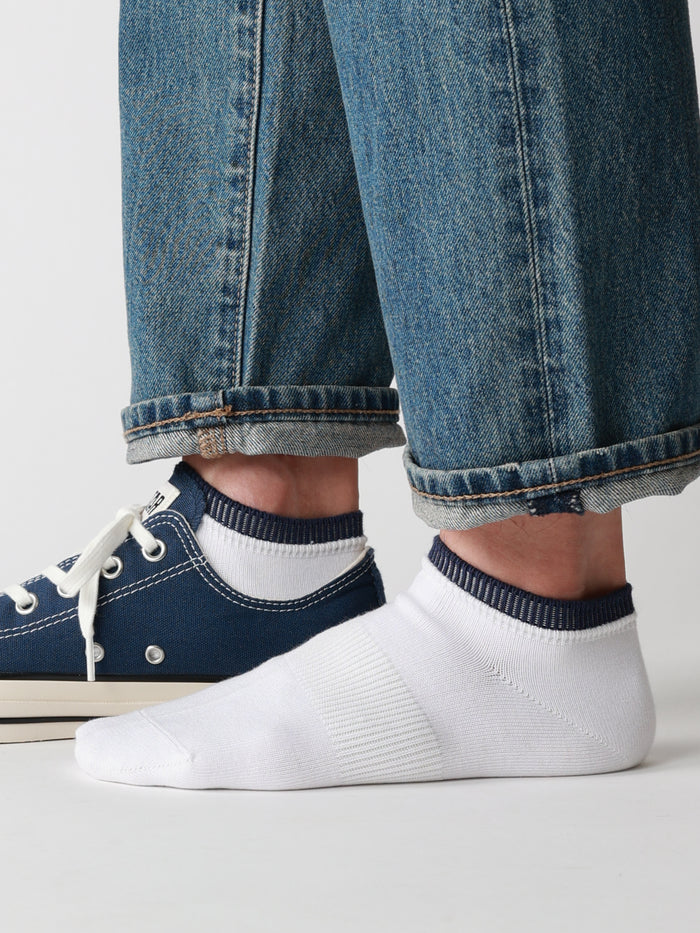 【Tabio MEN】定番/サポート入り2枚重ねスニーカー丈ソックス(25.0～27.0cm)